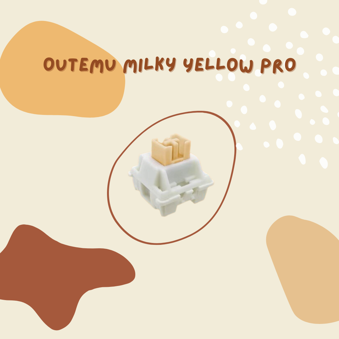 Outemu Milky Yellow Pro Keyboard Switches