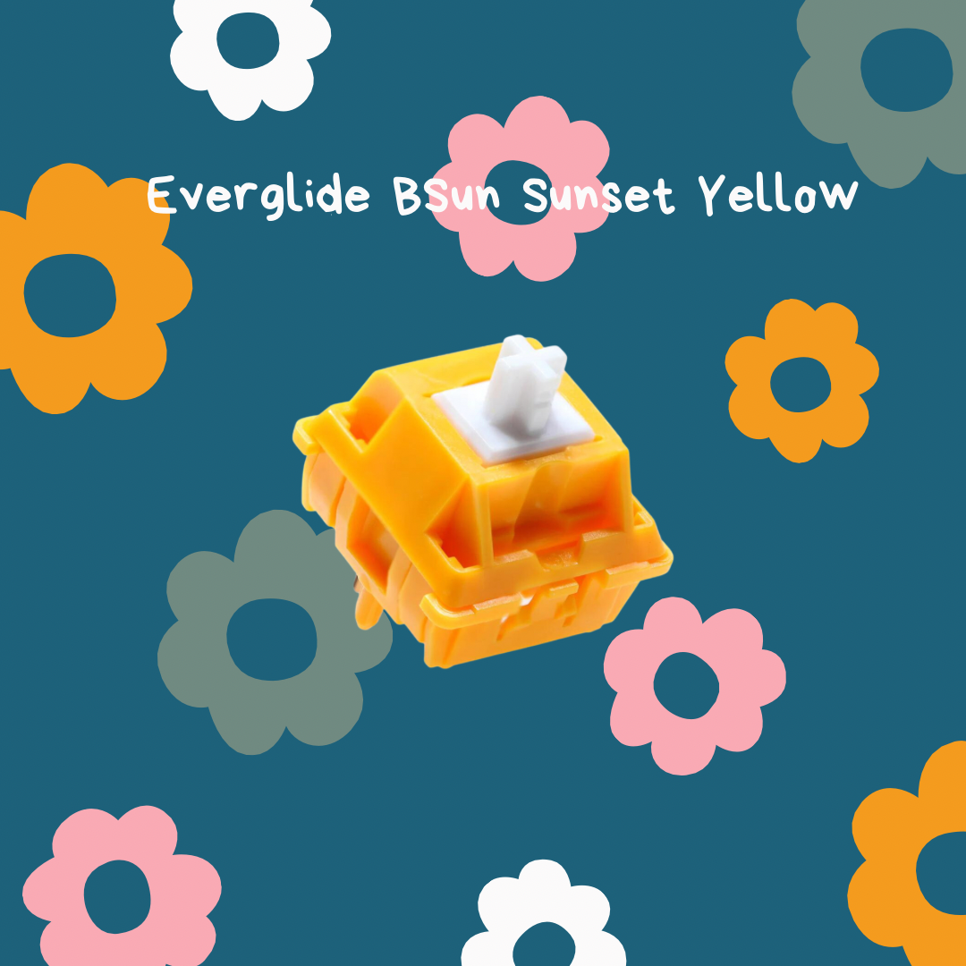 Everglide BSun Sunset Yellow Keyboard Switches