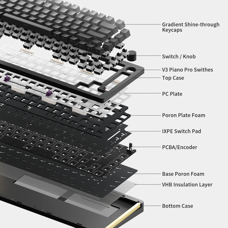 MonsGeek M1W SP Fully Assembled Custom Mechanical Keyboard