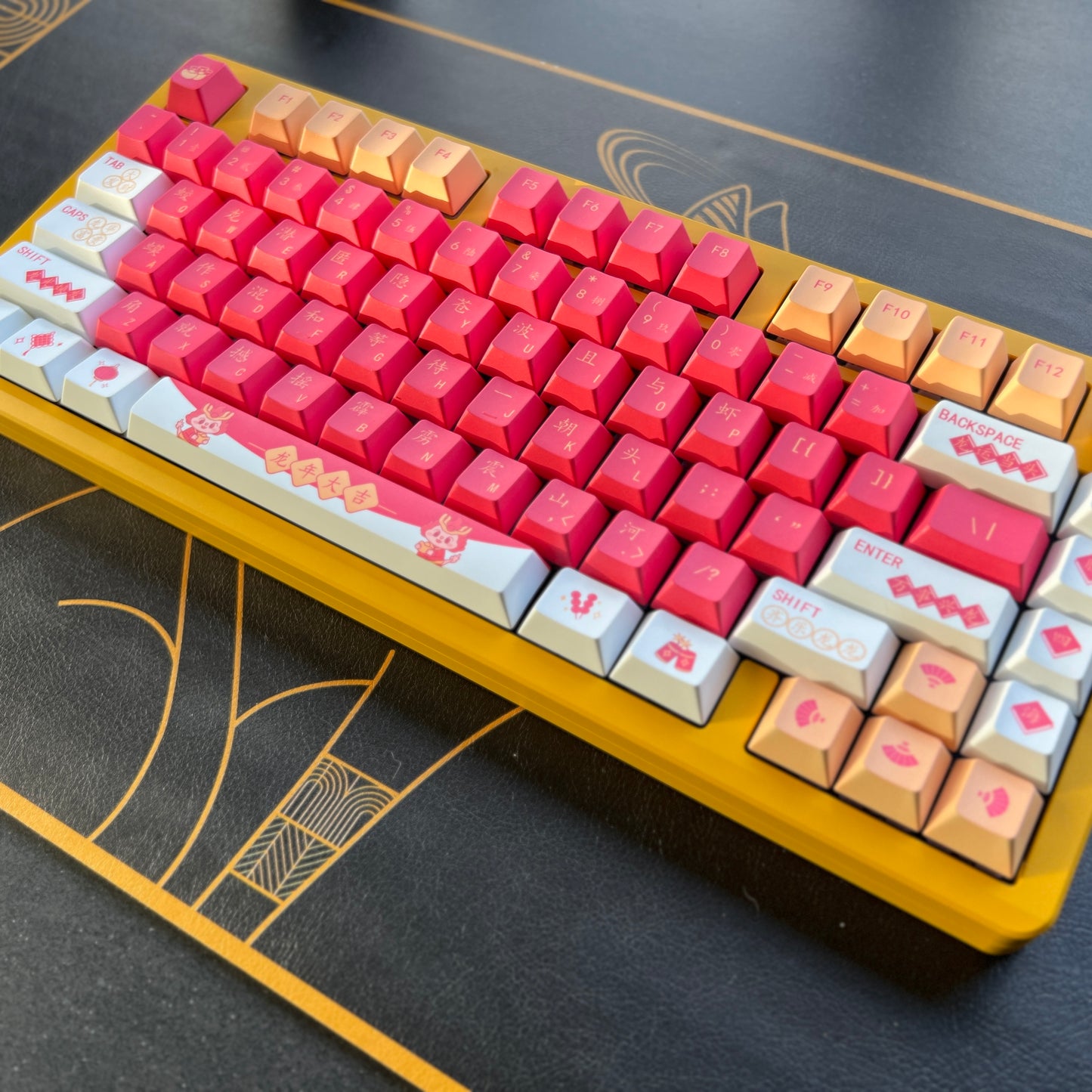 Leobog Hi8 Aluminium Keyboard Kit Electro Yellow Custom Mechanical Keyboard